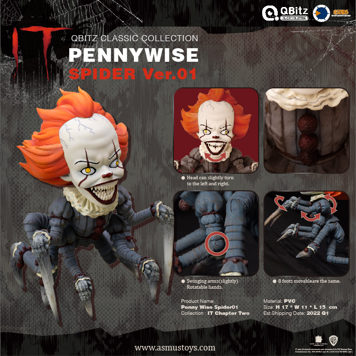 QBitz Classic Series Pennywise Spider Version1