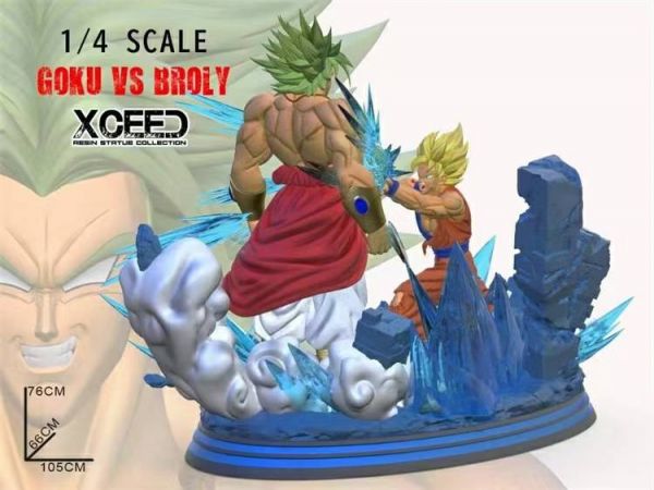 Fighting GK Statue Goku VS Broly - Dragon Ball