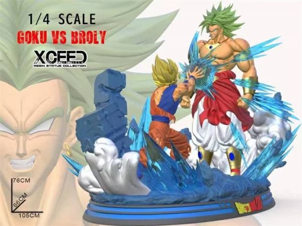 Fighting GK Statue Goku VS Broly - Dragon Ball
