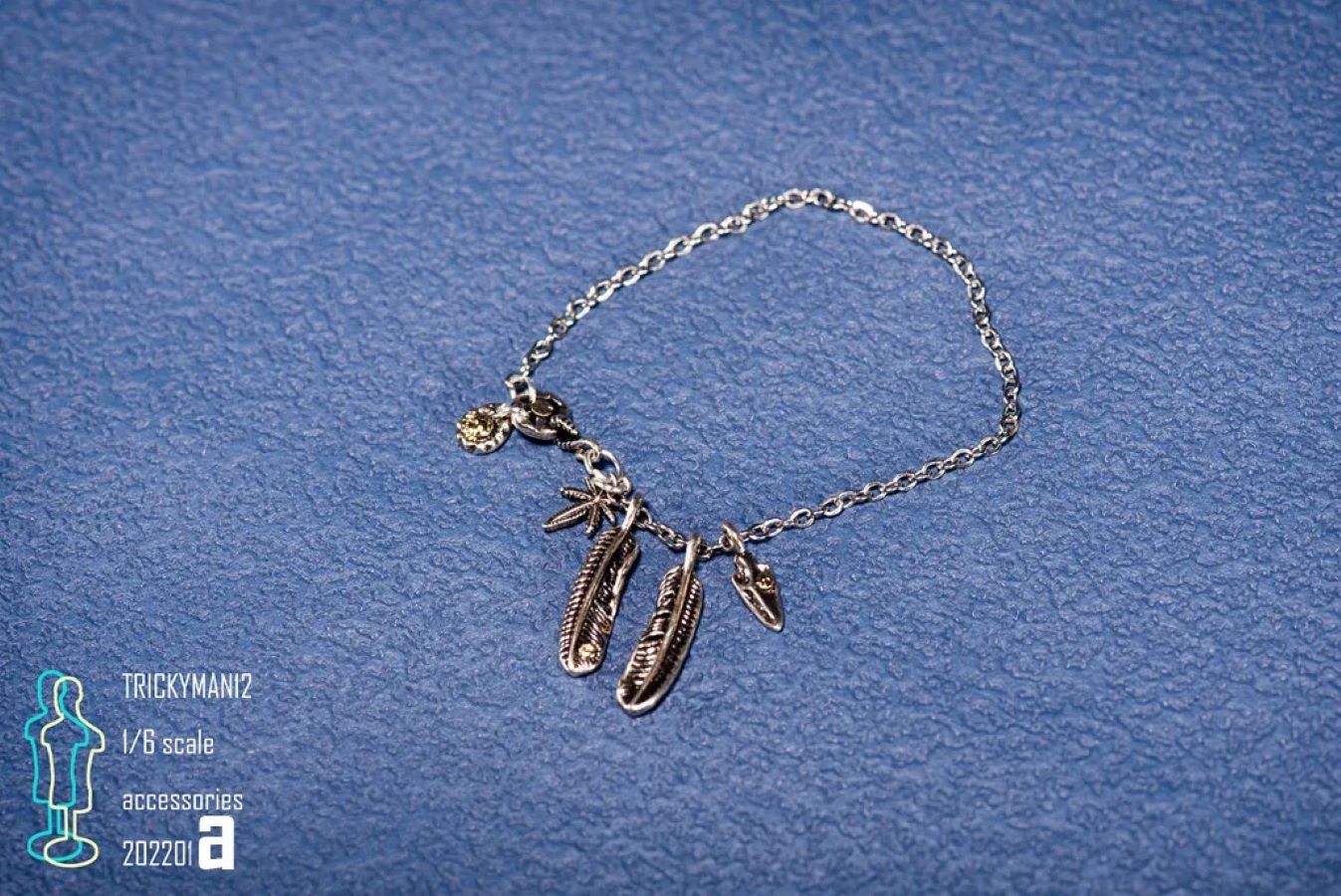 Accessories full metal necklace + mannequin bust set a/b 1/6