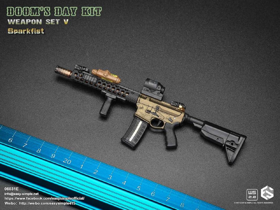 DOOM'S DAY KIT WEAPON SET V 1/6