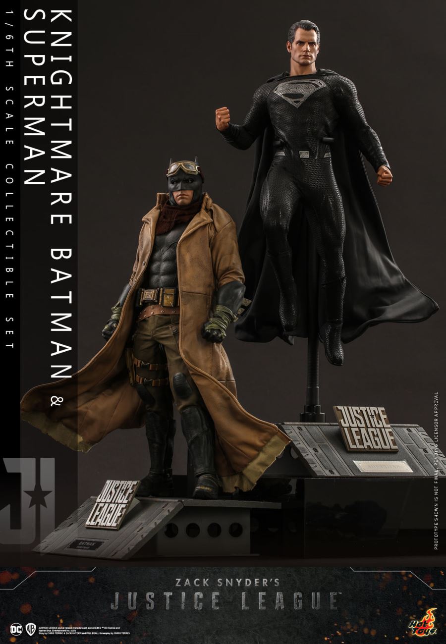ภาพถ่ายสินค้าจริง Hot Toys Justice League - Superman + Batman Set