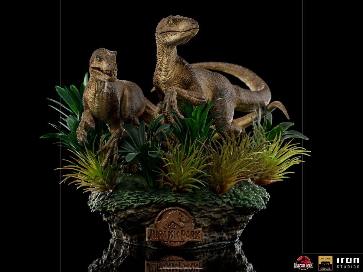 Just The Two Raptors Deluxe Art Scale 1/10-Jurassic Park