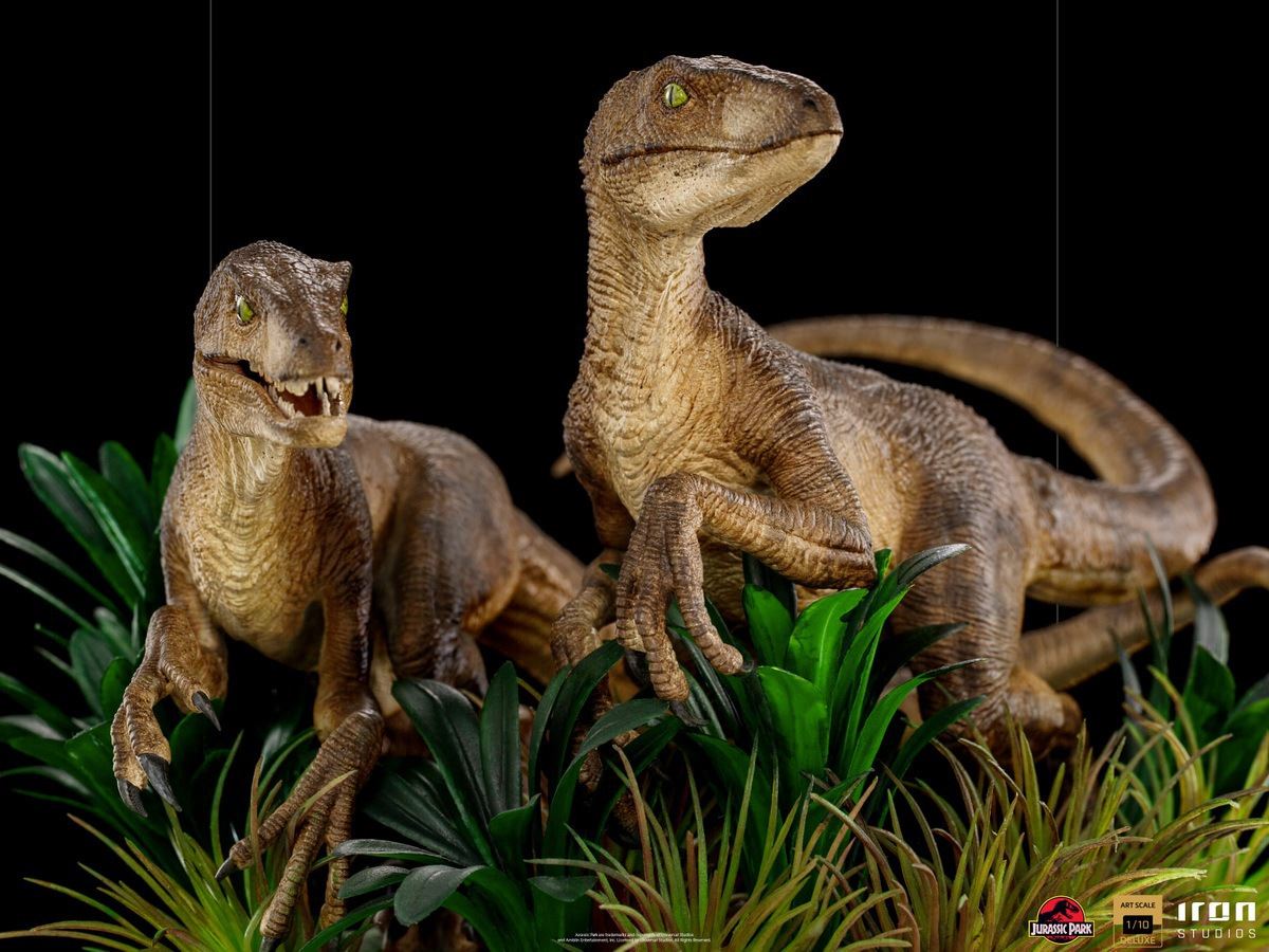Just The Two Raptors Deluxe Art Scale 1/10-Jurassic Park