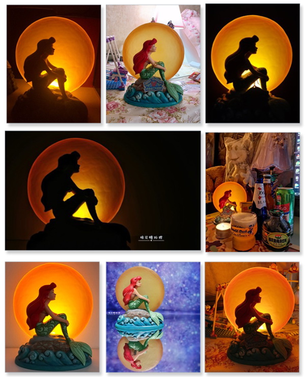 Ariel under the moonlight