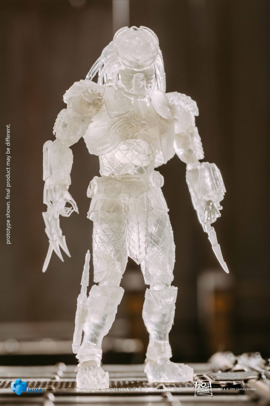 HIYA Extreme Mini Series 1/18 Alien vs. Predator Transparent Cat Face Iron-blooded 5-inch Super Action Figure