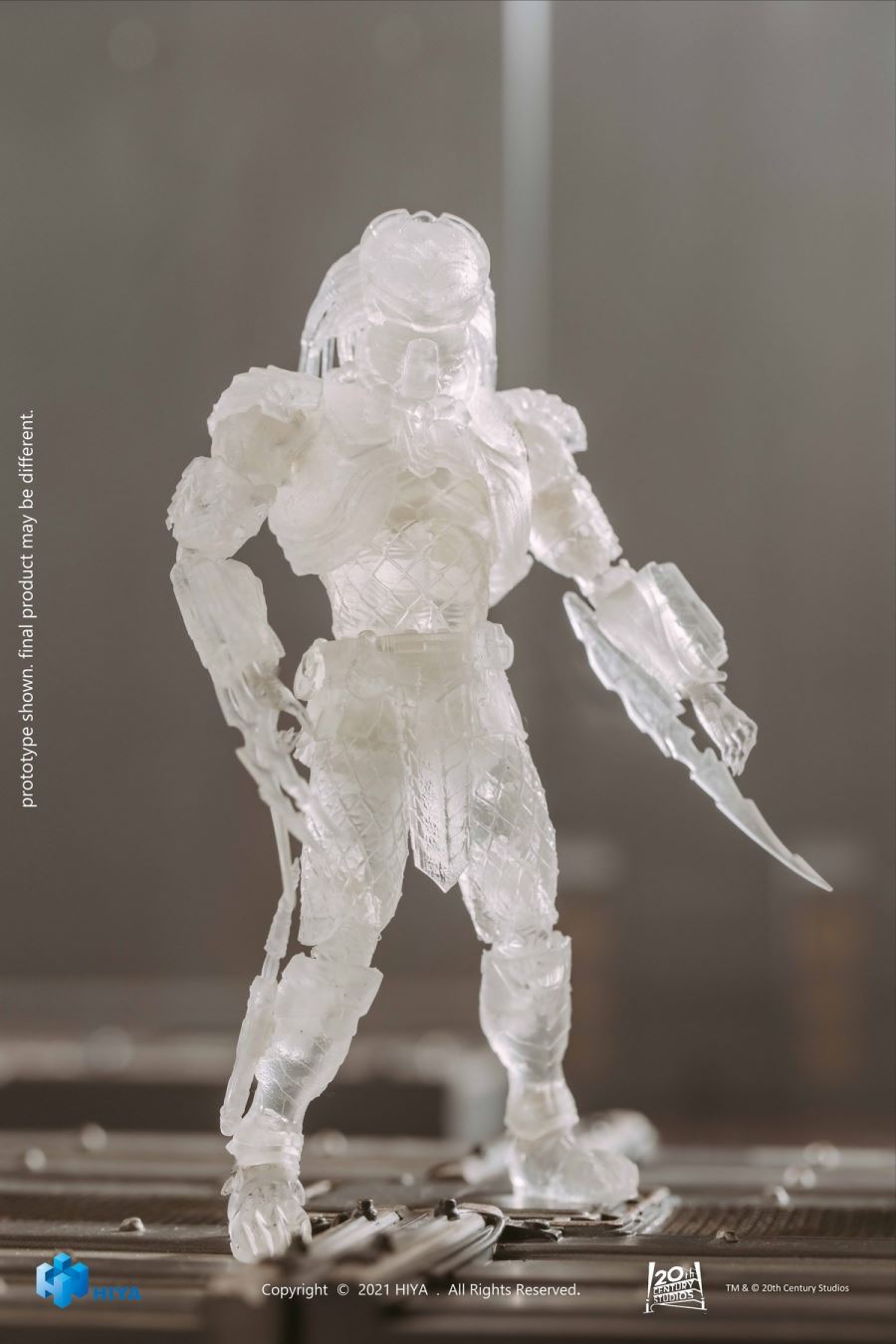 HIYA Extreme Mini Series 1/18 Alien vs. Predator Transparent Cat Face Iron-blooded 5-inch Super Action Figure