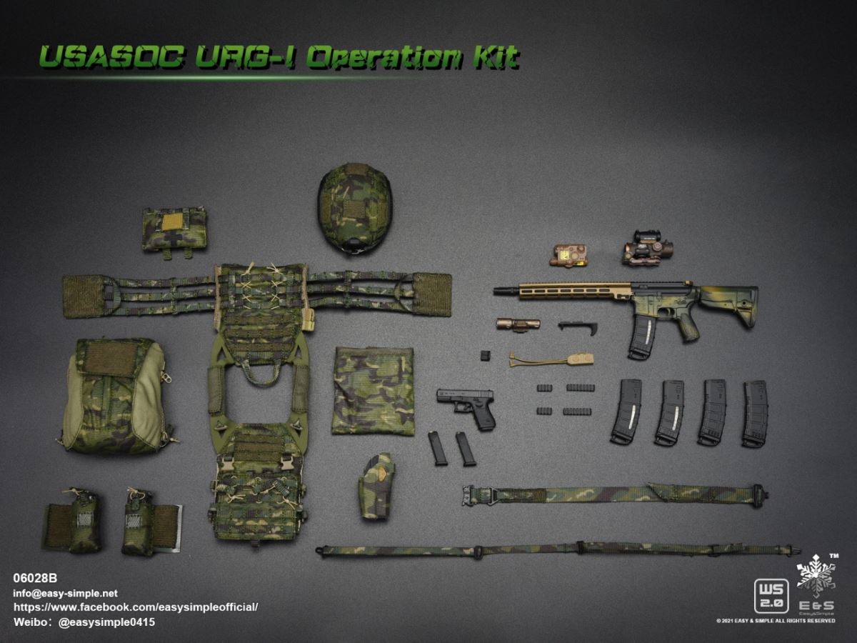 US Army Special Forces Equipment Set 1/6