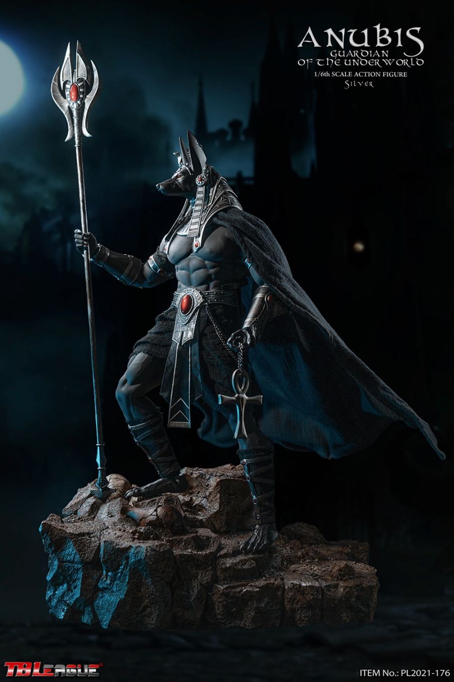 Anubis Guardian of The Underworld-Silver 1/6