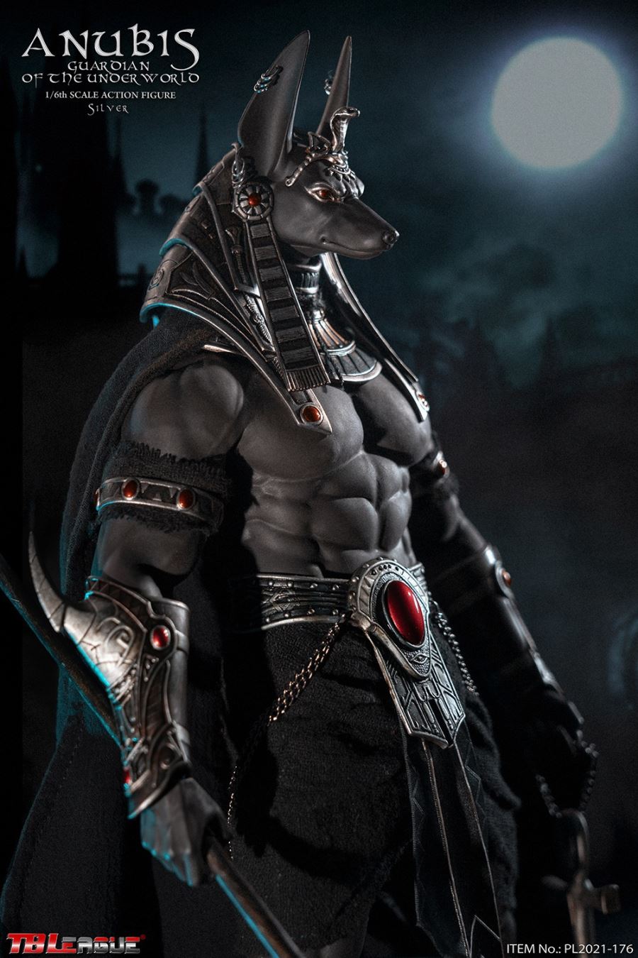Anubis Guardian of The Underworld-Silver 1/6