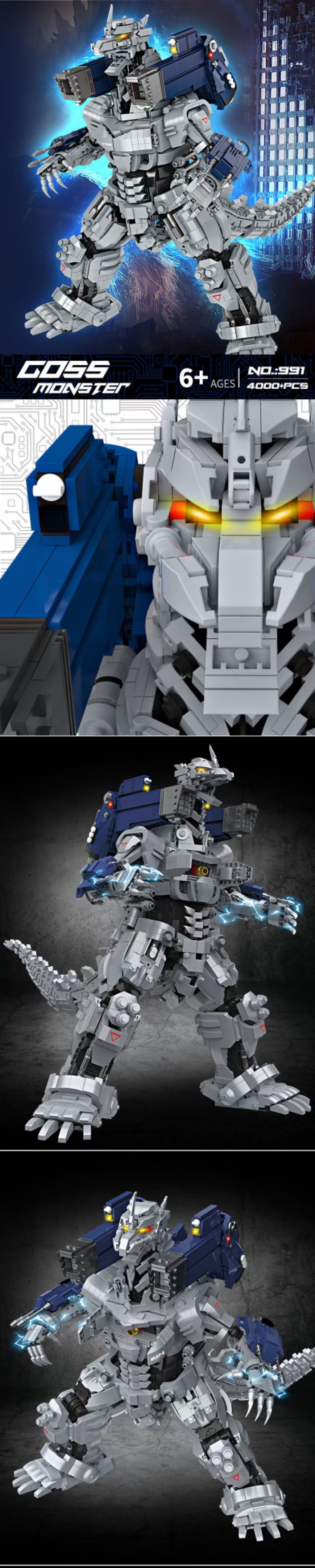 Building block mechanical dinosaur GSL