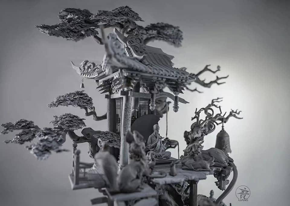 Temple - Ku Rong Si - Grey Kit Version