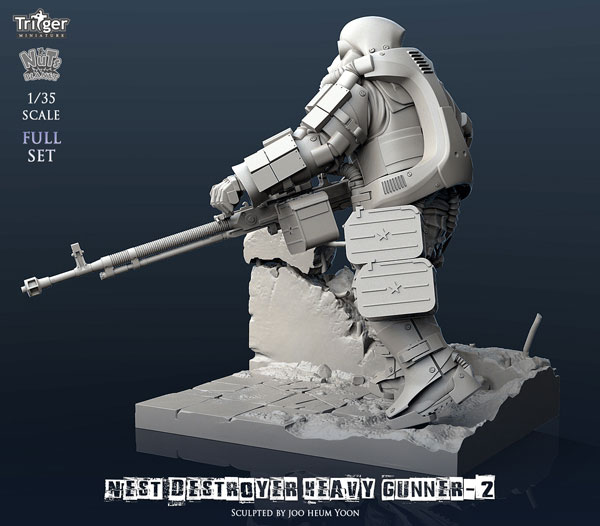 1/35 Nest Destroyer Heavy Gunner II Full Set (w/Special Base)