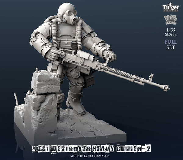 1/35 Nest Destroyer Heavy Gunner II Full Set (w/Special Base)