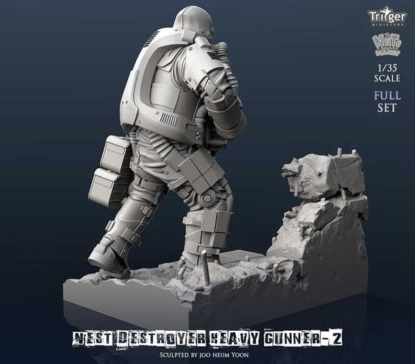 1/35 Nest Destroyer Heavy Gunner II Full Set (w/Special Base)