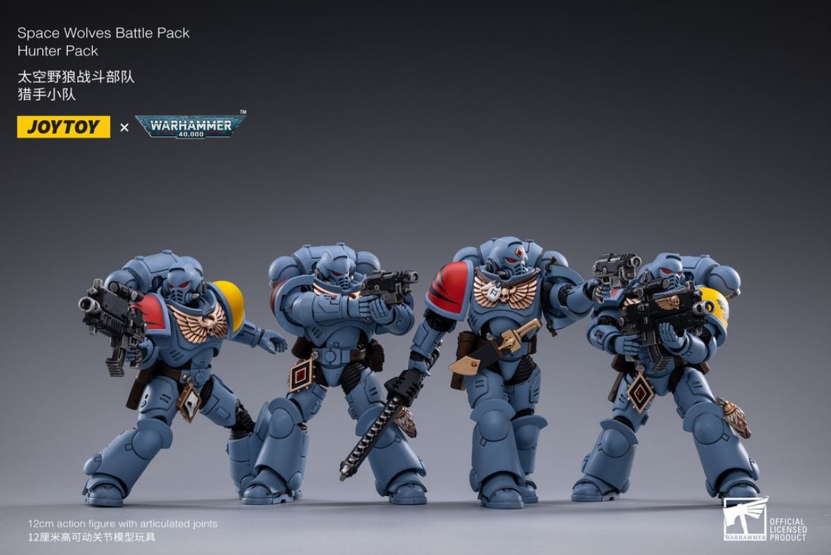 Space Wolf Fighting Unit-Hunter Squad & Undefeated Armor 1/18