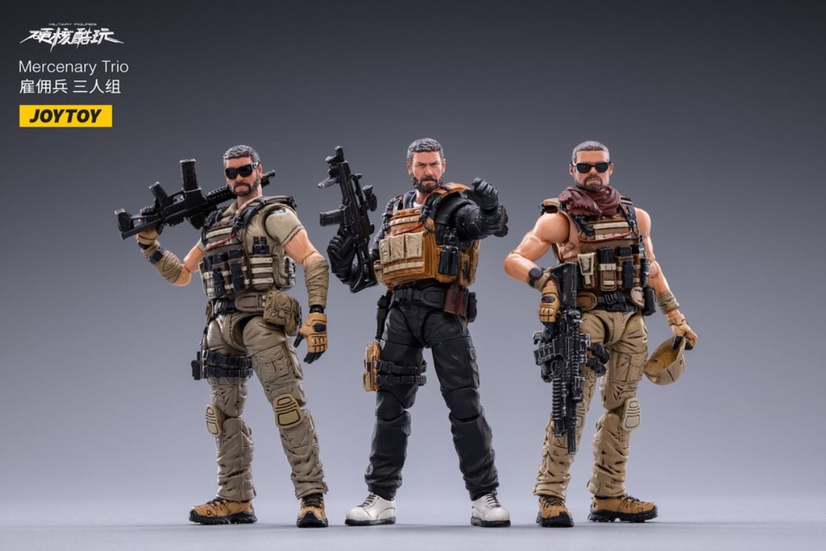 Hardcore Cool Play-Mercenary Trio & Suit Male Killer 1/18