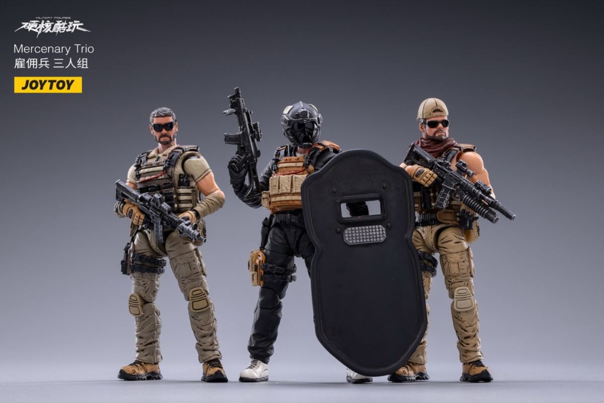 Hardcore Cool Play-Mercenary Trio & Suit Male Killer 1/18