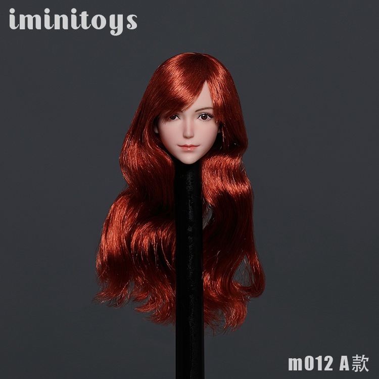 Female soldier M012 girl head carving