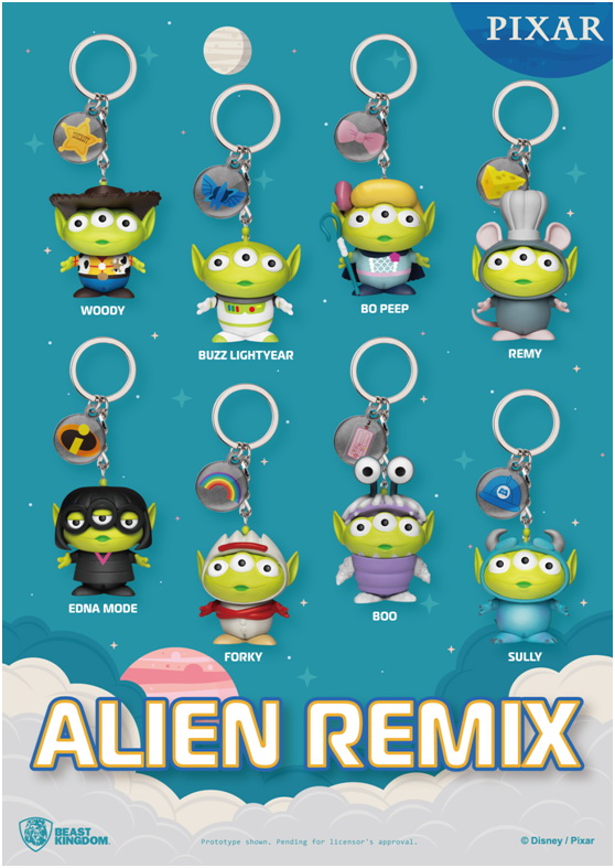Toy Story-Three - Eyed Boy Dress Up Party Egg Strike Doll Series Key Ring