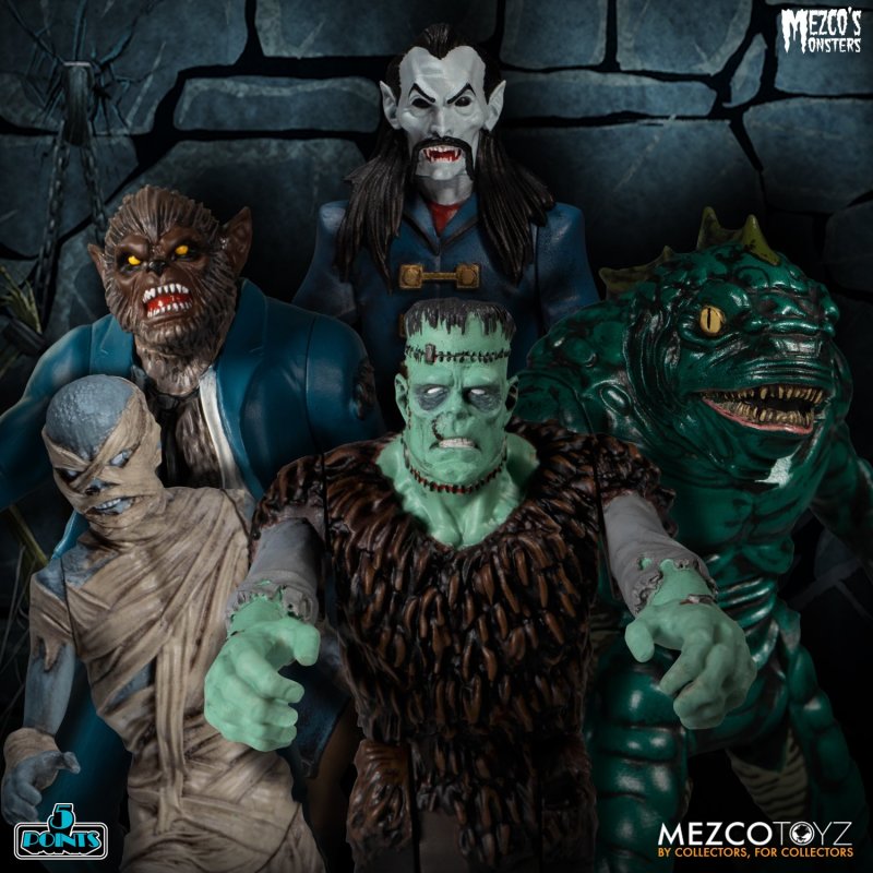 5 POINTS Mezco's Monsters-Tower of Fear Deluxe Boxed Set