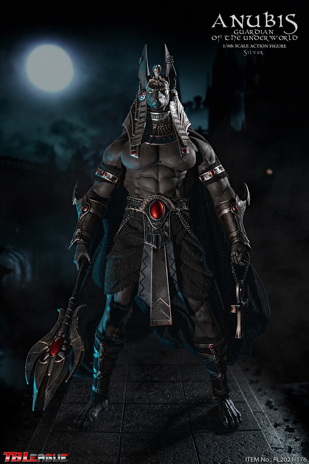 Anubis Guardian of The Underworld-Silver 1/6