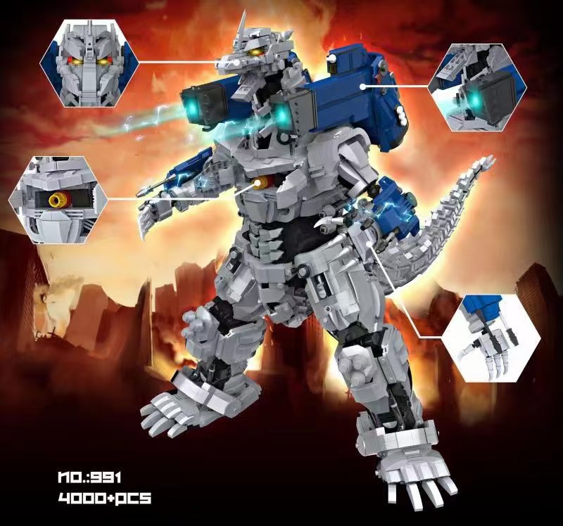 Building block mechanical dinosaur GSL