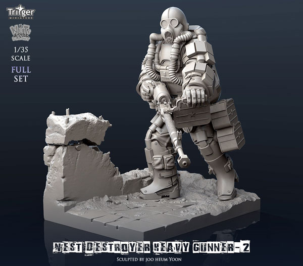 1/35 Nest Destroyer Heavy Gunner II Full Set (w/Special Base)