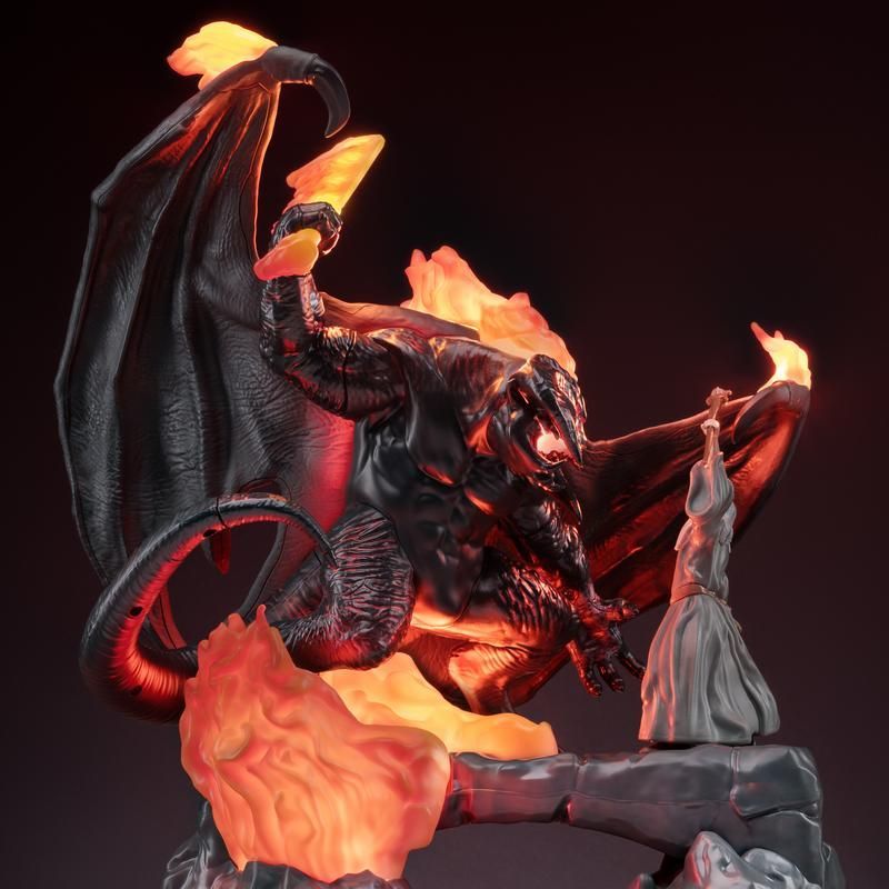 Balrog VS Gandalf - The Lord of the Rings