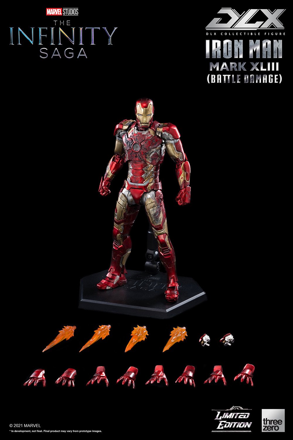 Infinity Saga  DLX Iron Man Mark 43 (Battle Damage)