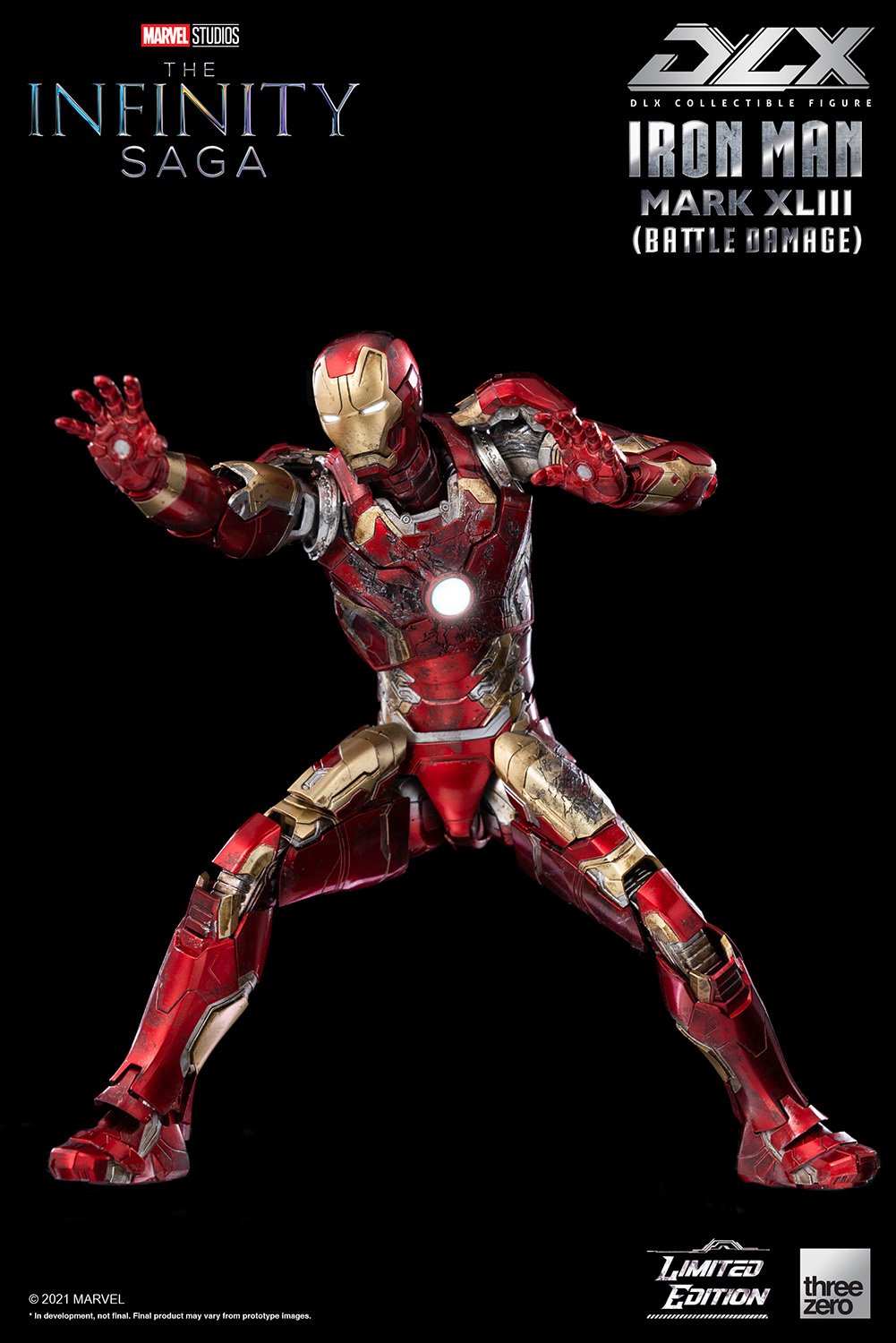 Infinity Saga  DLX Iron Man Mark 43 (Battle Damage)
