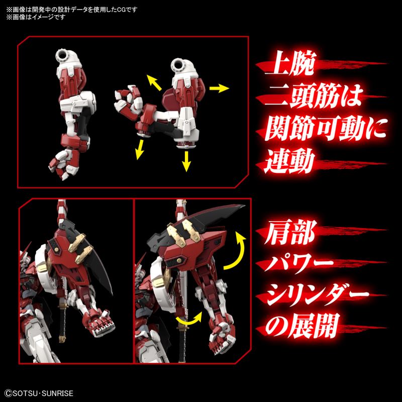 Hi-Resolution Model 1/100 Gundam Astray Red Frame Powered Red