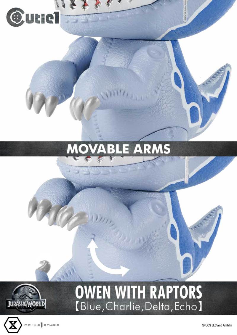 Cutie 1: Jurassic World (Film) Owen with Raptors 【Blue,Charlie,Delta,Echo】