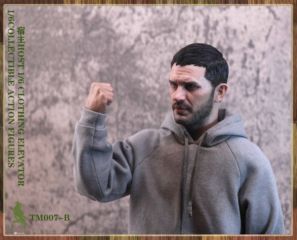 European and American tough guy head carving 1/6
