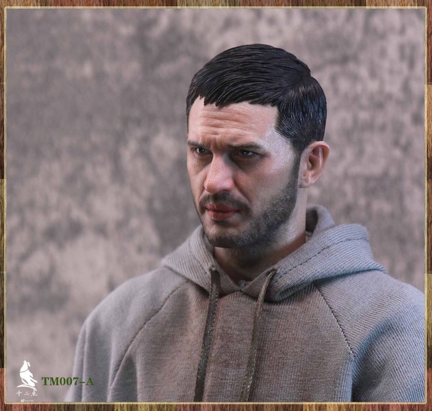 European and American tough guy head carving 1/6