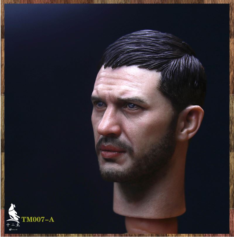 European and American tough guy head carving 1/6