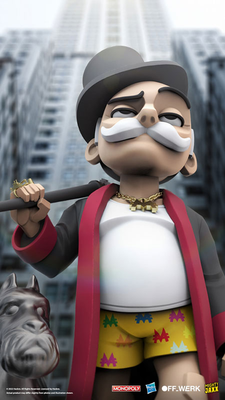 OFF_WERK/ Mr. Monopoly 6.5 Inch Vinyl Art Statue