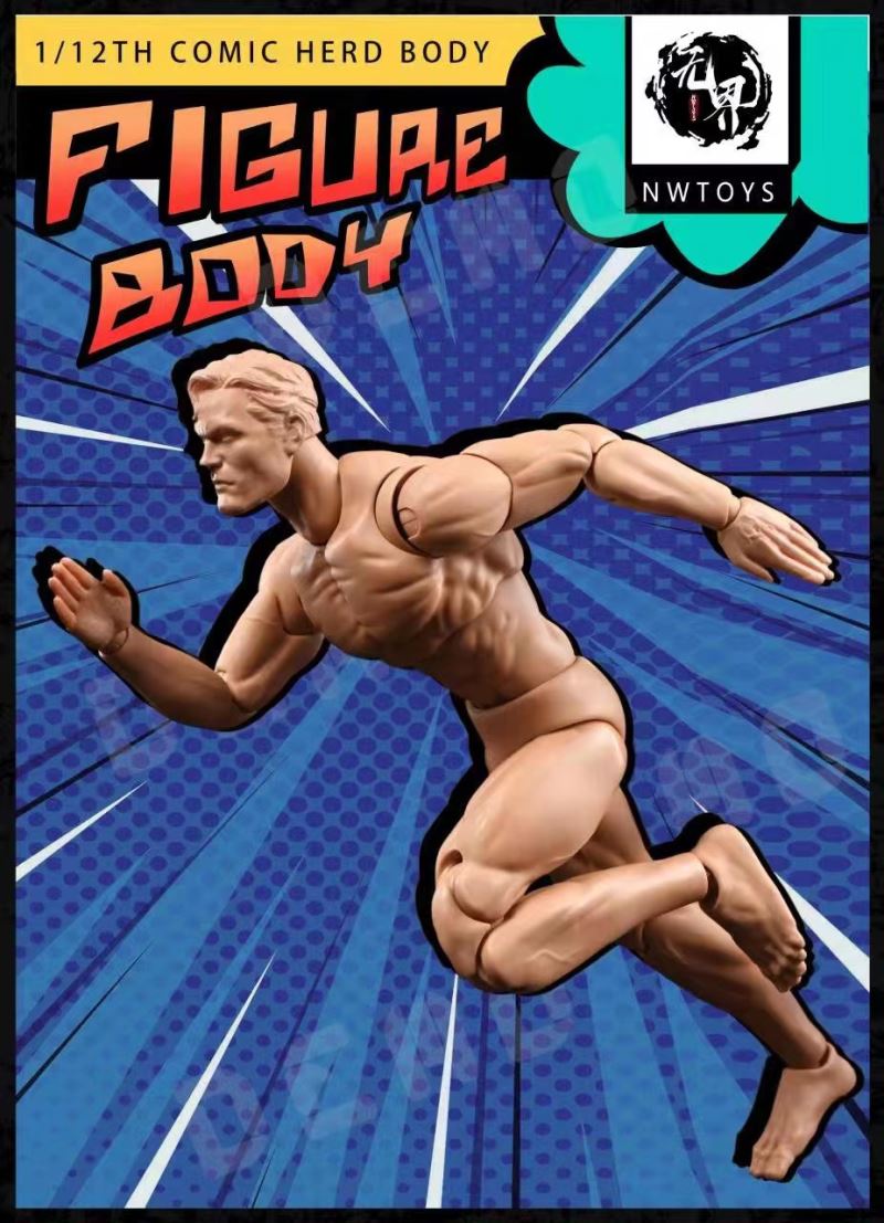 super movable and strong man doll body 1/12
