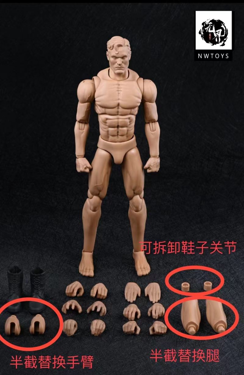 super movable and strong man doll body 1/12