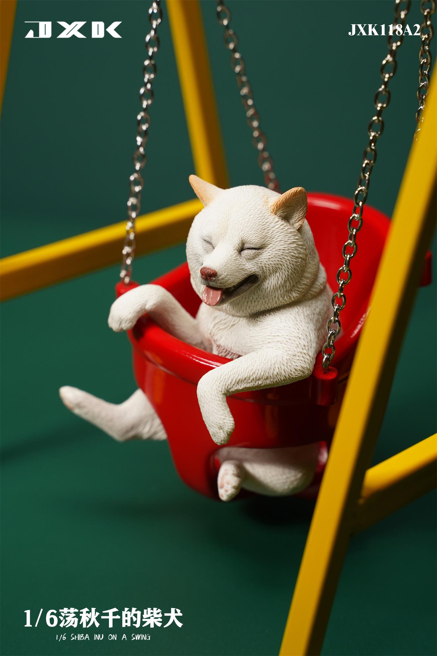 Shiba Inu On A Swing 1/6