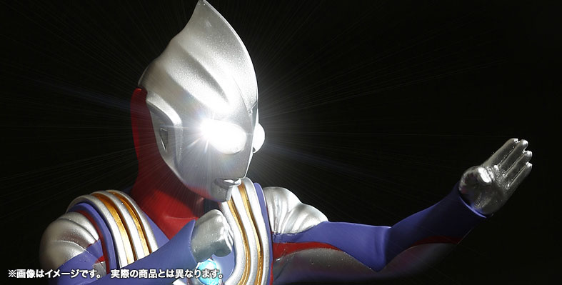 Tokusatsu Series Ultraman Tiga Multi Type Advent Ver. w/Light Up Gimmick 1/6