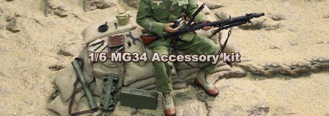 MG34 Machine Gun Kit 1/6