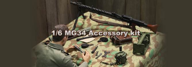 MG34 Machine Gun Kit 1/6