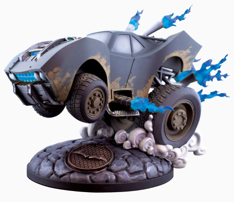 THE BATMAN DESIGNER SERIES BATMOBILE STATUE