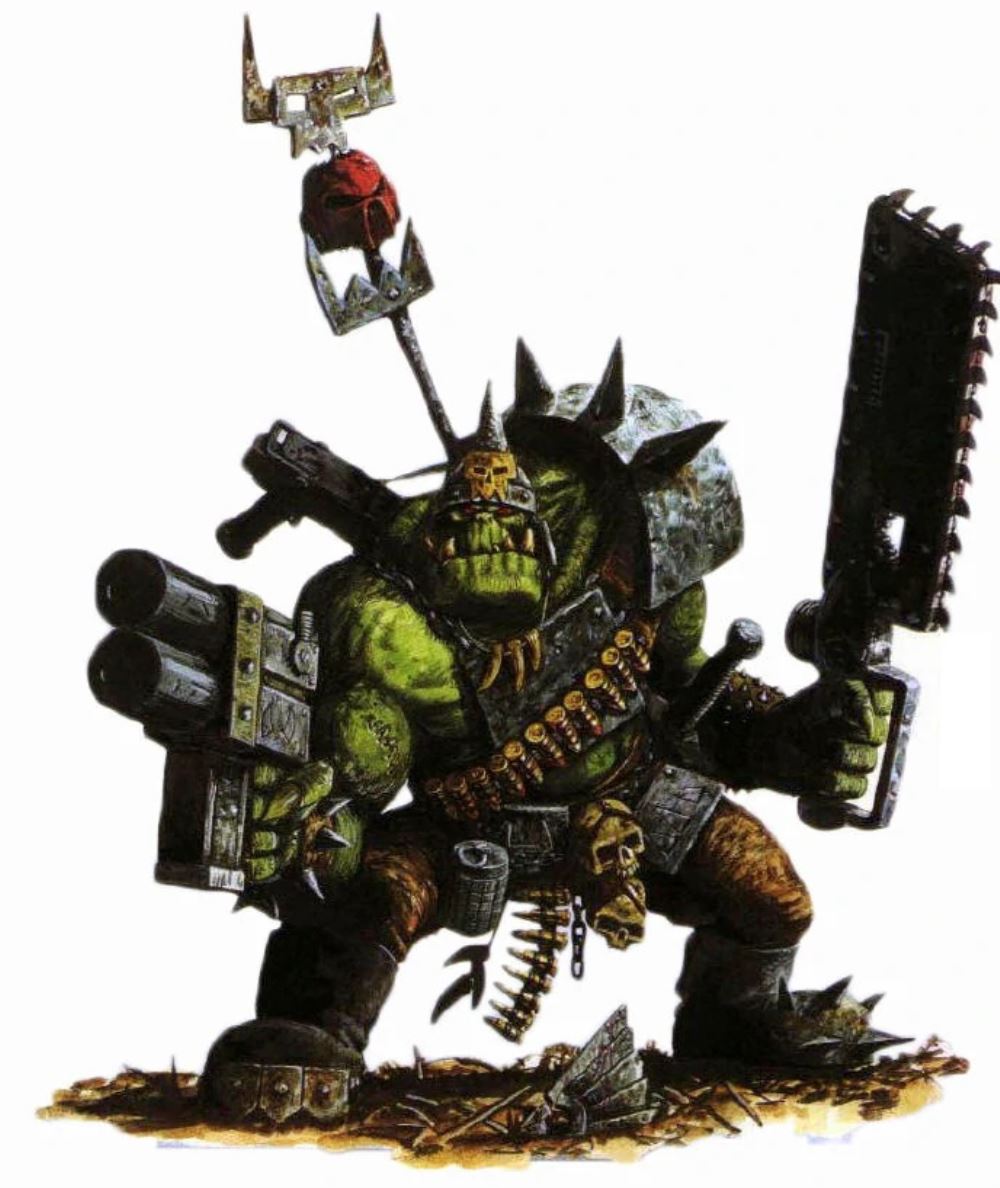 Warhammer 40000 Orks Squighog Nob on Smasha Squig