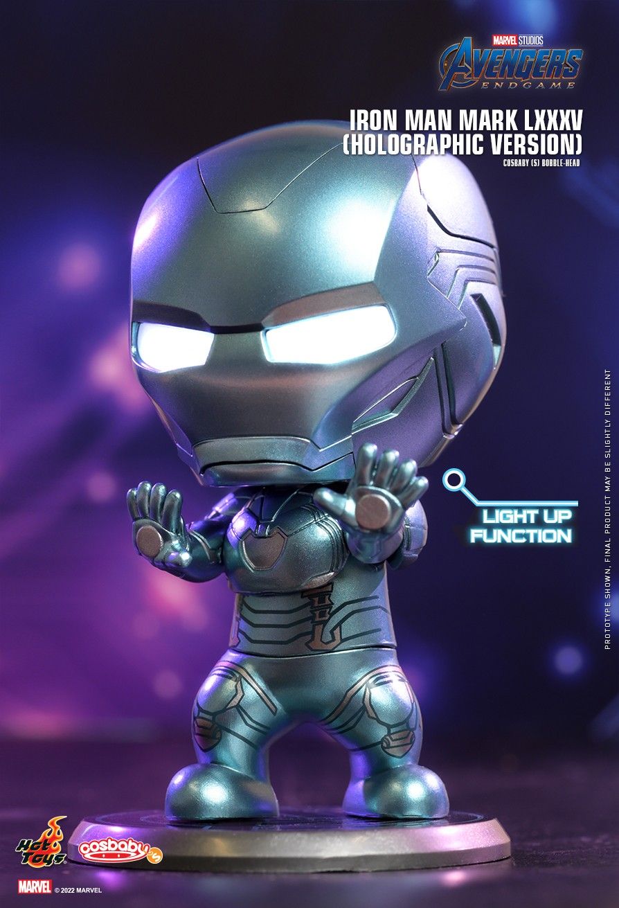 AVENGERS: ENDGAME IRON MAN MARK LXXXV (HOLOGRAPHIC VERSION) COSBABY (S) BOBBLE-HEAD
