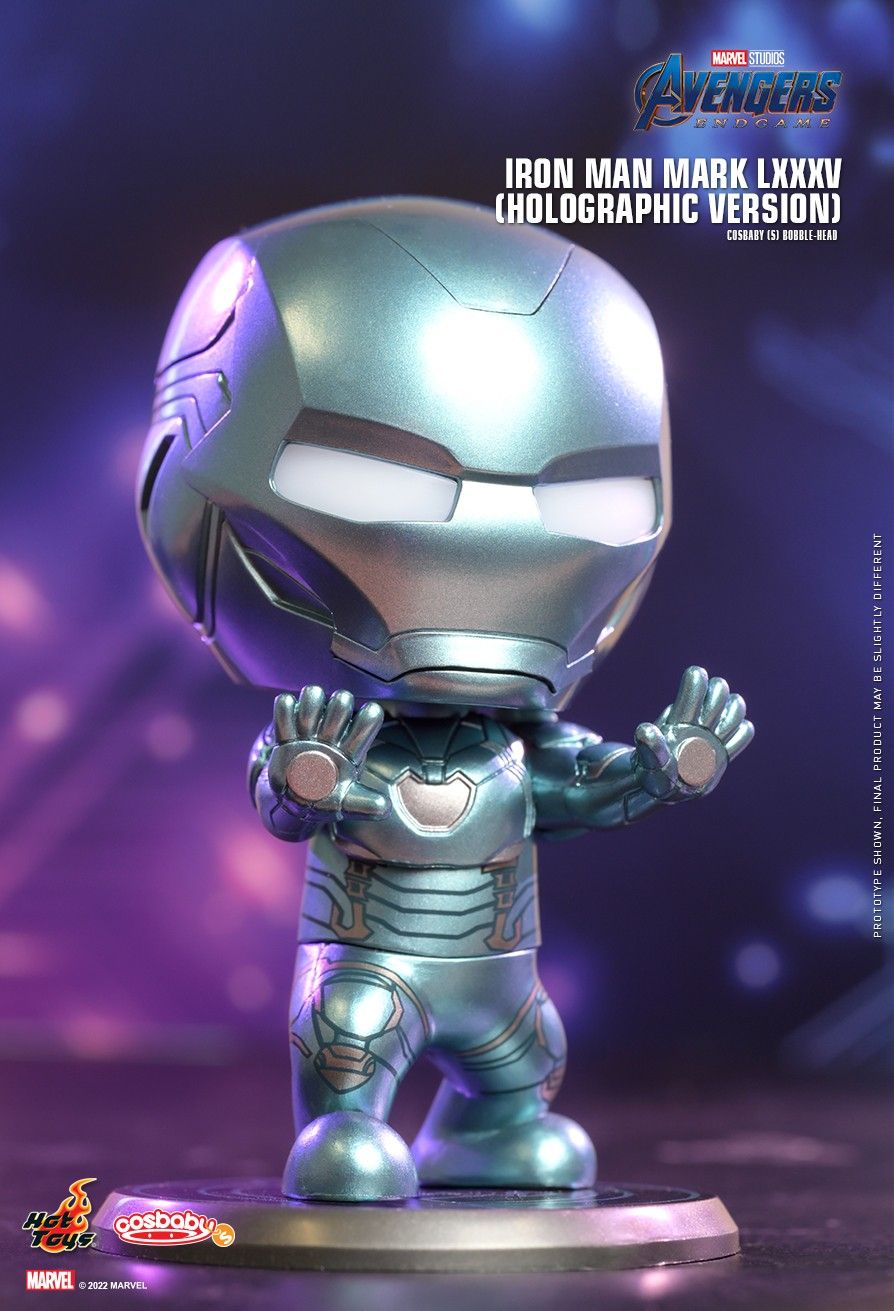 AVENGERS: ENDGAME IRON MAN MARK LXXXV (HOLOGRAPHIC VERSION) COSBABY (S) BOBBLE-HEAD