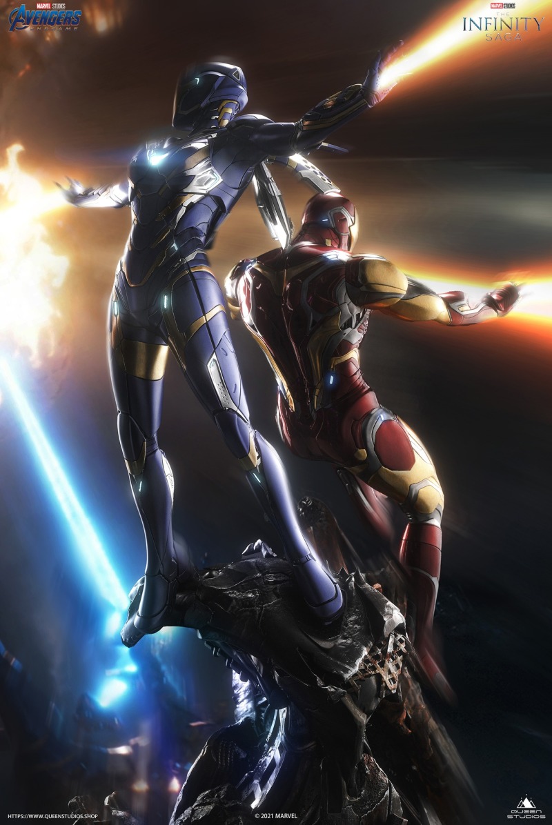 Iron Man Mark 85 & MK49 Rescue Armor (Avengers End Game)  1/4