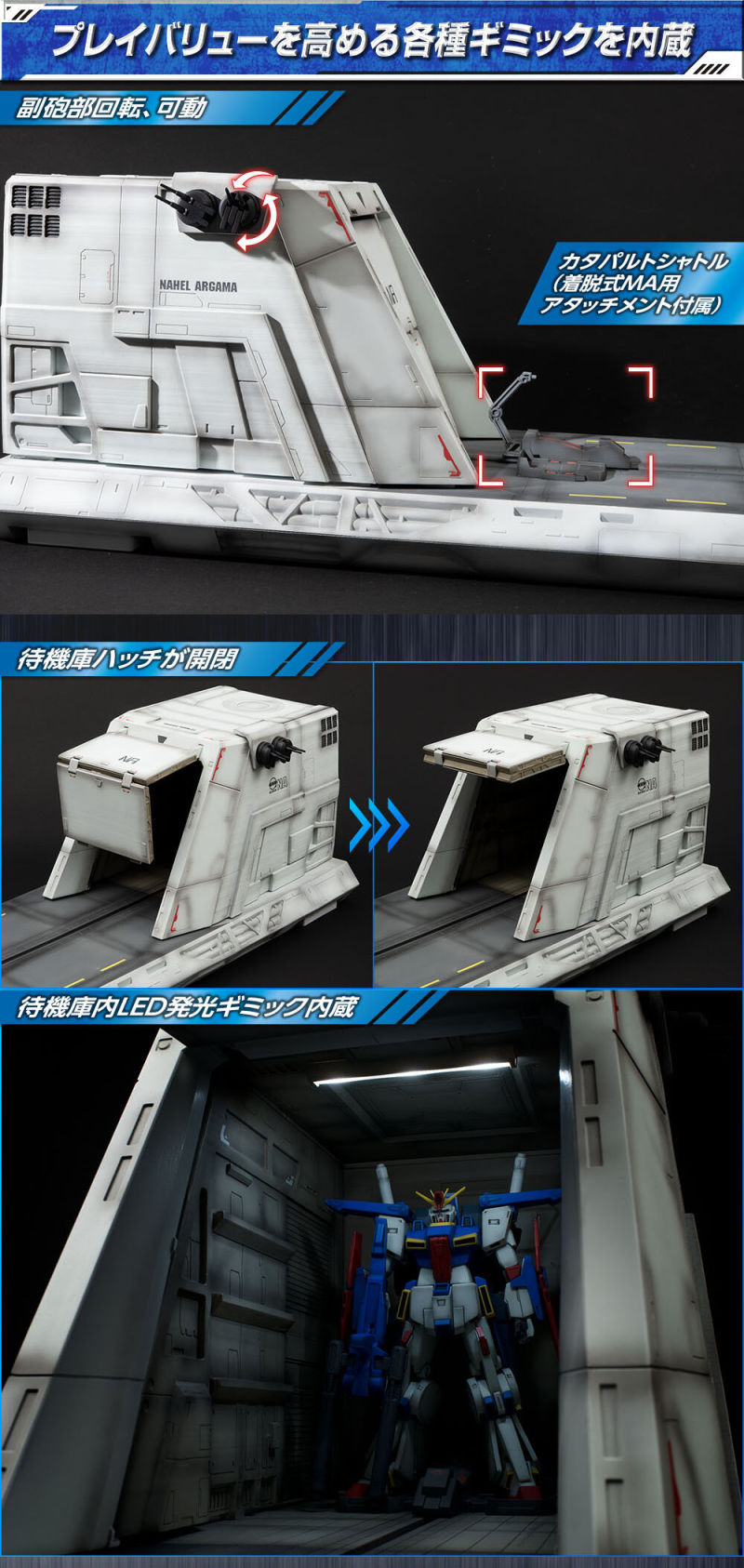 Realistic Model Series Mobile Suit Gundam ZZ (for 1/144 HG Series) Nahel Argama Catapult Deck