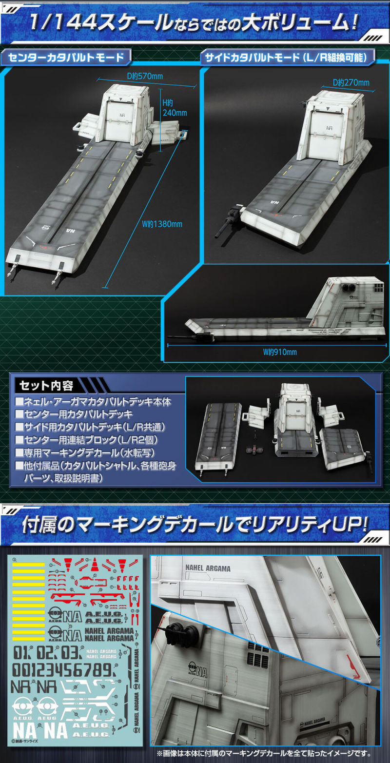 Realistic Model Series Mobile Suit Gundam ZZ (for 1/144 HG Series) Nahel Argama Catapult Deck
